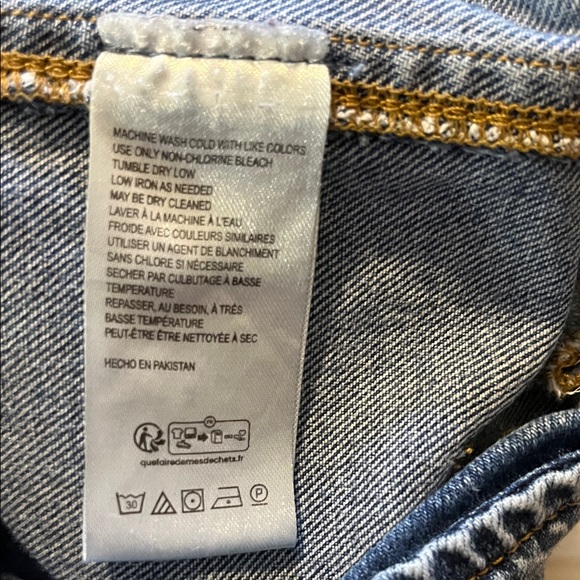 Pilcro Kick Cropped Wide Leg Jeans Women's sz 31 - Picture 6 of 10